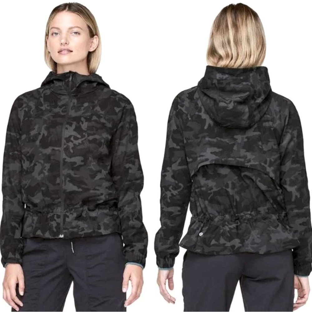 Lululemon lightweight rain jacket/windbreaker. Worn ONLY ONCE!